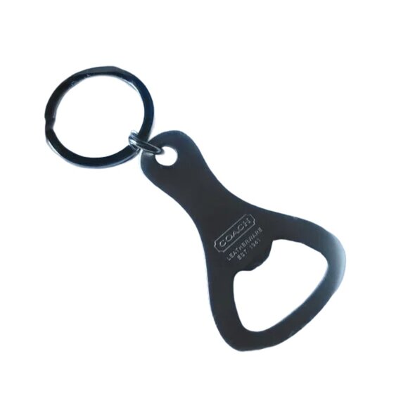 COACH Brushed Nickel Real Bottle Opener Keychain.  Brand new. Gift box included. - Picture 3 of 4